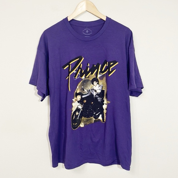 PRINCE Purple Rain Motorcycle Tshirt Short Sleeved Size XL EUC - Picture 1 of 4